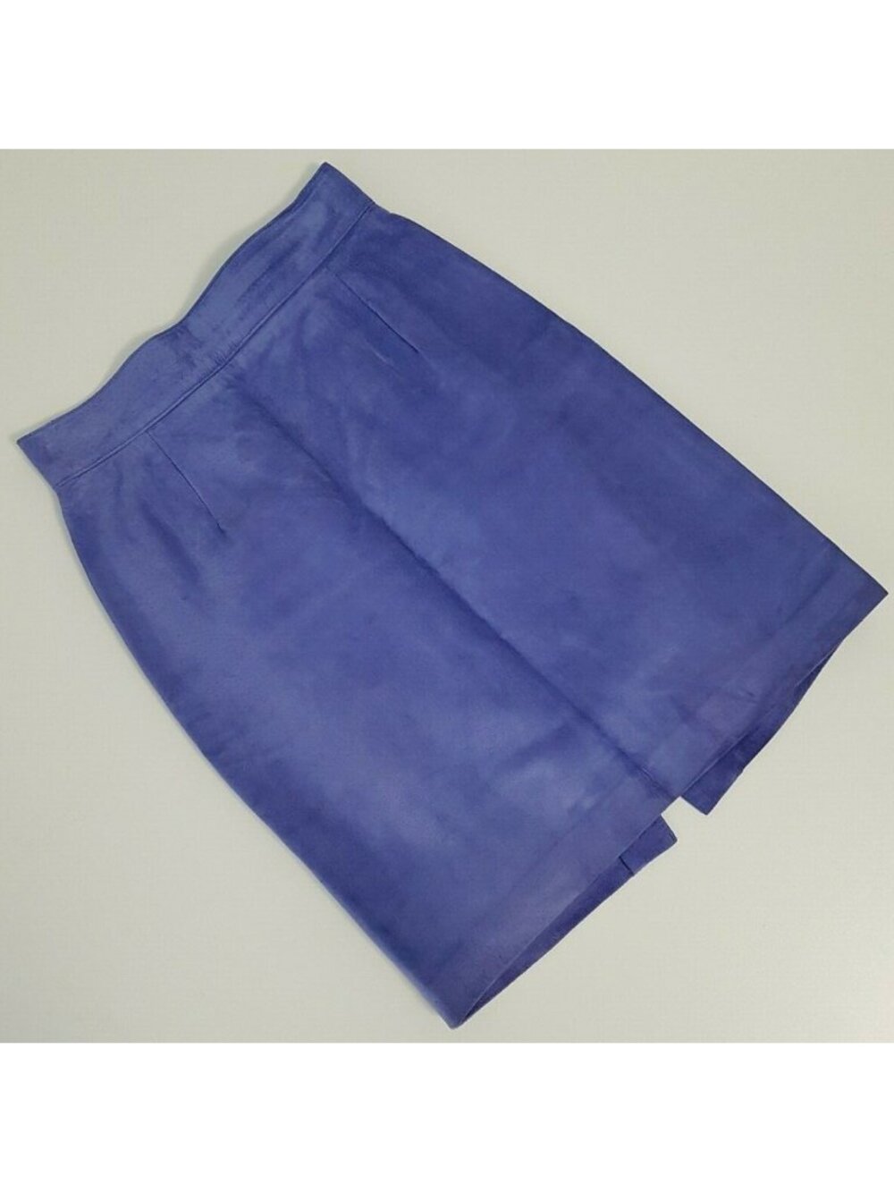 Danier Leather Skirt Fitted Lined Purple Women's Size XS